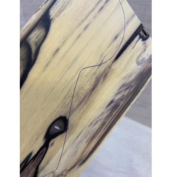 Эбен Лунный заготовка накладки на головку грифа Смешанный АА 4х100х190 мм-1