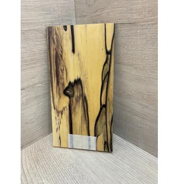 Эбен Лунный заготовка накладки на головку грифа Смешанный АА 4х100х190 мм-6