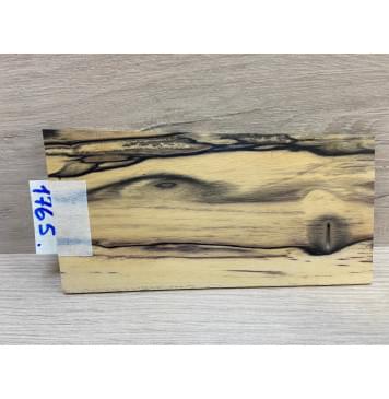 Эбен Лунный заготовка накладки на головку грифа Смешанный АА 3.5х103-88хх190 мм-6