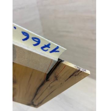 Эбен Лунный заготовка накладки на головку грифа под заливку Смешанный АА 3.5х105-94х190 мм (Уценка-трещина)-1