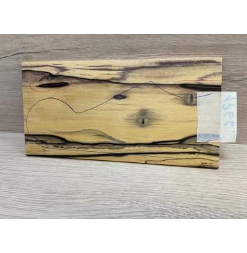 Эбен Лунный заготовка накладки на головку грифа под заливку Смешанный АА 3.5х105-94х190 мм (Уценка-трещина)-6