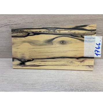 Эбен Лунный заготовка накладки на головку грифа под заливку Смешанный АА 3.5х105-94х190 мм (Уценка-трещина)-7