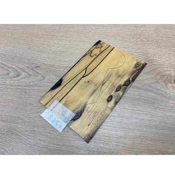 Эбен Лунный заготовка накладки на головку грифа под заливку Смешанный АА 4х118х190 мм-2