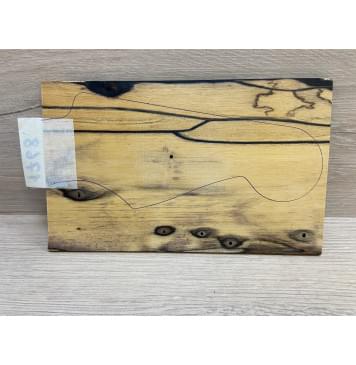 Эбен Лунный заготовка накладки на головку грифа под заливку Смешанный АА 4х118х190 мм-4