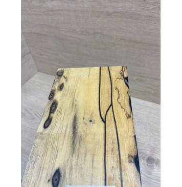 Эбен Лунный заготовка накладки на головку грифа под заливку Смешанный АА 4х118х190 мм-3