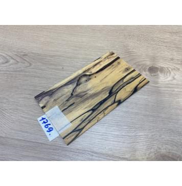 Эбен Лунный заготовка накладки на головку грифа под заливку Смешанный АА 3.5х110х190 мм (Уценка-трещина)-6