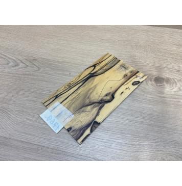 Эбен Лунный заготовка накладки на головку грифа под заливку Смешанный АА 3.5х110х190 мм (Уценка-трещина)-7