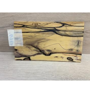 Эбен Лунный заготовка накладки на головку грифа под заливку Смешанный АА 3.5х110х190 мм (Уценка-трещина)-5