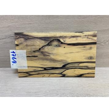 Эбен Лунный заготовка накладки на головку грифа под заливку Смешанный АА 3.5х110х190 мм (Уценка-трещина)-0