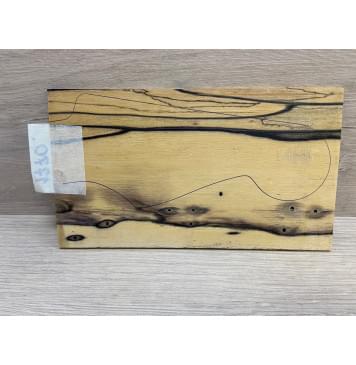 Эбен Лунный заготовка накладки на головку грифа под заливку Смешанный АА 3.5х110х190 мм-0