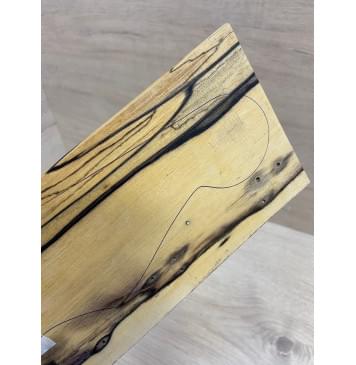 Эбен Лунный заготовка накладки на головку грифа под заливку Смешанный АА 3.5х110х190 мм-5