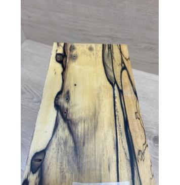 Эбен Лунный заготовка накладки на головку грифа под заливку Смешанный АА 3.5х110х190 мм-4