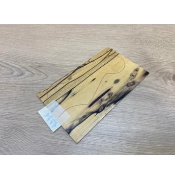 Эбен Лунный заготовка накладки на головку грифа под заливку Смешанный АА 4х120-110х190 мм (Уценка-трещина)-3