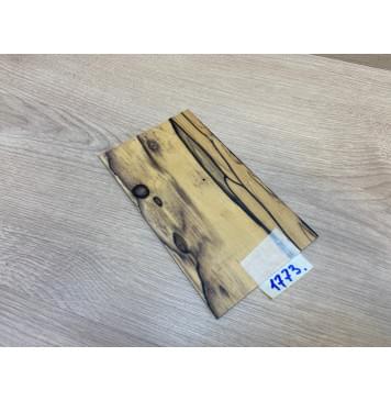 Эбен Лунный заготовка накладки на головку грифа под заливку Смешанный АА 3.5х113х190 мм-6