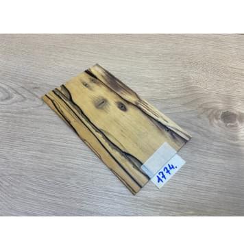 Эбен Лунный заготовка накладки на головку грифа под заливку Смешанный АА 4х105х190 мм (Уценка-трещина)-0