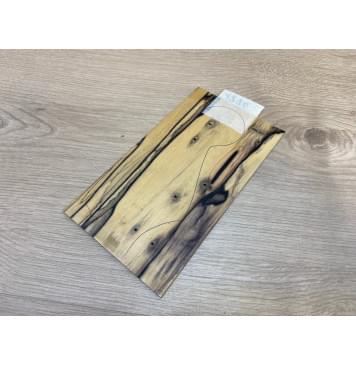 Эбен Лунный заготовка накладки на головку грифа под заливку Смешанный АА 4х105х190 мм (Уценка-трещина)-2