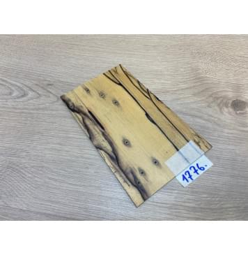 Эбен Лунный заготовка накладки на головку грифа под заливку Смешанный АА 3.7х118-113х190 мм (Уценка-трещина)-0