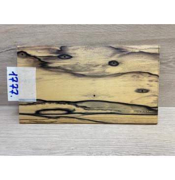 Эбен Лунный заготовка накладки на головку грифа под заливку Смешанный АА 3.5х107х190 мм-5