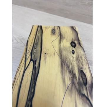 Эбен Лунный заготовка накладки на головку грифа под заливку Смешанный АА 3.5х107х190 мм-2