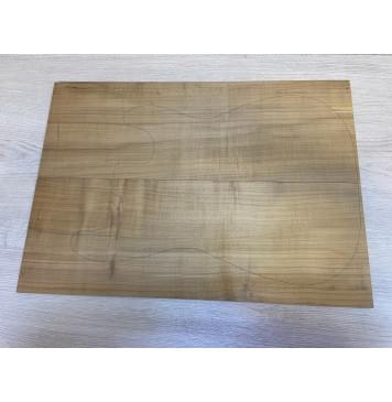 Клён Белый Печёный 180гр заготовка на топ Радиал А 7х190х535 мм - 2шт (книжкой)-0