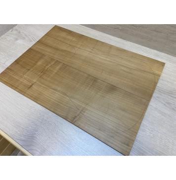 Клён Белый Печёный 180гр заготовка на топ Радиал А 7х190х535 мм - 2шт (книжкой)-1