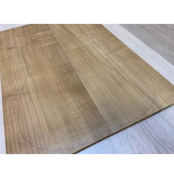 Клён Белый Печёный 180гр заготовка на топ Радиал А 7х190х535 мм - 2шт (книжкой)-3