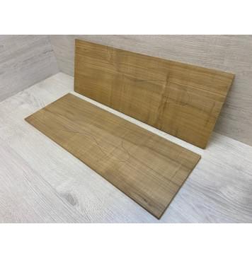 Клён Белый Печёный 180гр заготовка на топ Радиал А 7х190х535 мм - 2шт (книжкой)-4