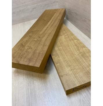 Клён Печёный 180 гр заготовка корпуса Смешанный А 47х176х570 мм (2шт) Уценка-сучки-8