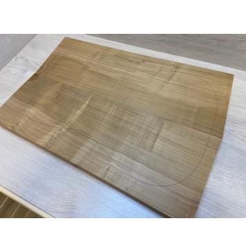 Клён Печёный 180 гр заготовка корпуса Радиал А 47х197-177х540 мм (2шт) Уценка-сучки-1