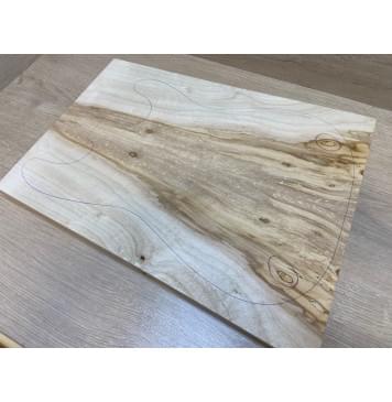 Клён Американский заготовка на топ Смешанный А 25х192-160х475 мм - 2 шт. (книжкой) (Уценка-гнилостные поражения древесины,под стабилизацию или работу с порозаполнителями)-1