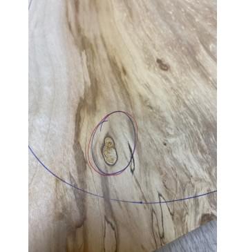 Клён Американский заготовка на топ Смешанный А 25х192-160х475 мм - 2 шт. (книжкой) (Уценка-гнилостные поражения древесины,под стабилизацию или работу с порозаполнителями)-5