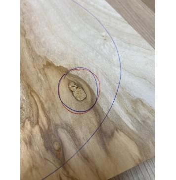 Клён Американский заготовка на топ Смешанный А 25х192-160х475 мм - 2 шт. (книжкой) (Уценка-гнилостные поражения древесины,под стабилизацию или работу с порозаполнителями)-2