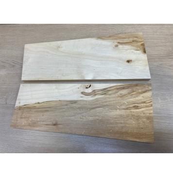 Клён Американский заготовка на топ Смешанный А 25х192-160х475 мм - 2 шт. (книжкой) (Уценка-гнилостные поражения древесины,под стабилизацию или работу с порозаполнителями)-6