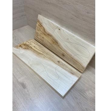 Клён Американский заготовка на топ Смешанный А 25х192-160х475 мм - 2 шт. (книжкой) (Уценка-гнилостные поражения древесины,под стабилизацию или работу с порозаполнителями)-7