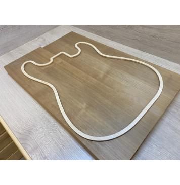 Ольха Печёная 180гр заготовка корпуса Тангент АА 38х182х565-550 мм (2шт)-3