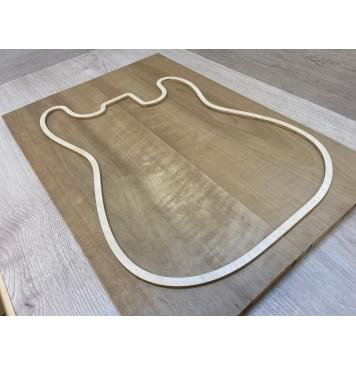 Ольха Печёная 180 гр заготовка на топ Тангент АА 18х193х565 мм -2 шт.(книжкой) Ольха Печёная 180 гр заготовка на топ Тангент АА 18х193х565 мм -2 шт.(книжкой)-3