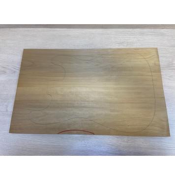 Ольха Печёная 180 гр заготовка на топ Тангент АА 14х170х555 мм -2 шт.(книжкой) Ольха Печёная 180 гр заготовка на топ Тангент АА 14х170х555 мм -2 шт.(книжкой)-0