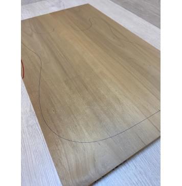 Ольха Печёная 180 гр заготовка на топ Тангент АА 14х170х555 мм -2 шт.(книжкой) Ольха Печёная 180 гр заготовка на топ Тангент АА 14х170х555 мм -2 шт.(книжкой)-5