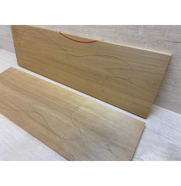 Ольха Печёная 180 гр заготовка на топ Тангент АА 14х170х555 мм -2 шт.(книжкой) Ольха Печёная 180 гр заготовка на топ Тангент АА 14х170х555 мм -2 шт.(книжкой)-8