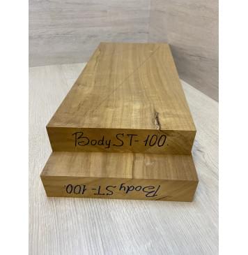 Клён Печёный 180 гр заготовка корпуса Смешанный А 46.5х250-217х540 мм (2шт) Уценка-сучки-8