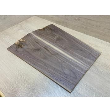 Орех Американский заготовка на топ Тангент А 10х193-143х460-430 мм - 2 шт. (книжкой) Уценка-сучки-6