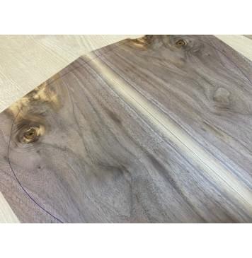 Орех Американский заготовка на топ Тангент А 10х193-143х460-430 мм - 2 шт. (книжкой) Уценка-сучки-5