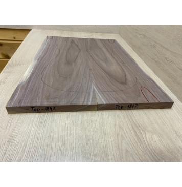 Орех Американский заготовка на топ Тангент АА 20х220-190х530 мм - 2 шт. (книжкой) АКЦИЯ-9