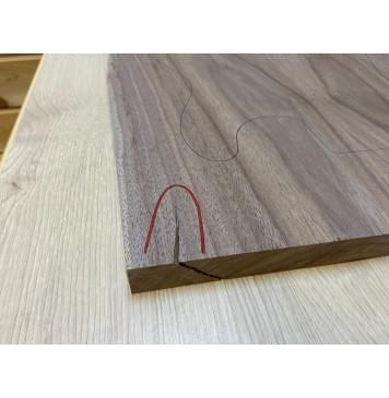 Орех Американский заготовка на топ Тангент АА 20х220-190х530 мм - 2 шт. (книжкой) АКЦИЯ-5