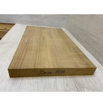 Клён Печёный 180 гр заготовка корпуса Радиал А 43х342-327х550 мм (Массив) Уценка-сучки-1