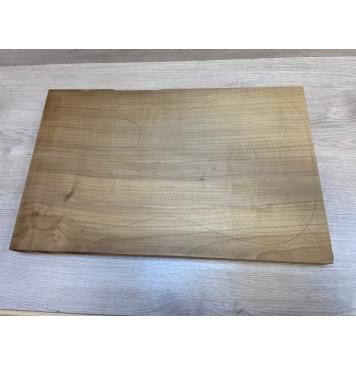 Клён Печёный 180 гр заготовка корпуса Смешанный А 44х357х570-555 мм (Массив) Уценка-сучки-0