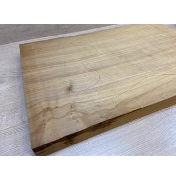 Клён Печёный 180 гр заготовка корпуса Смешанный А 44х357х570-555 мм (Массив) Уценка-сучки-3