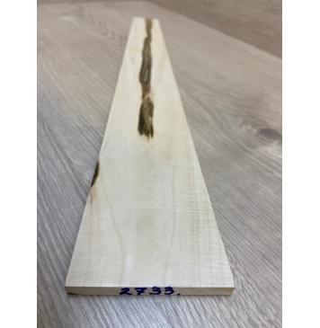 Клён Чёрный Явор, Волнистый заготовка накладки для электрогитары Тангент АА Волна А 8.5х80-45х495 мм-2