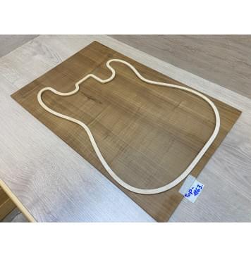 Клён Белый Печёный 180гр заготовка на топ Радиал А 4.5х358х550 мм (цельный) Уценка-трещина-4