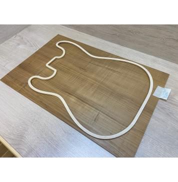 Клён Белый Печёный 180гр заготовка на топ Радиал А 4.5х358х550 мм (цельный) Уценка-трещина-10